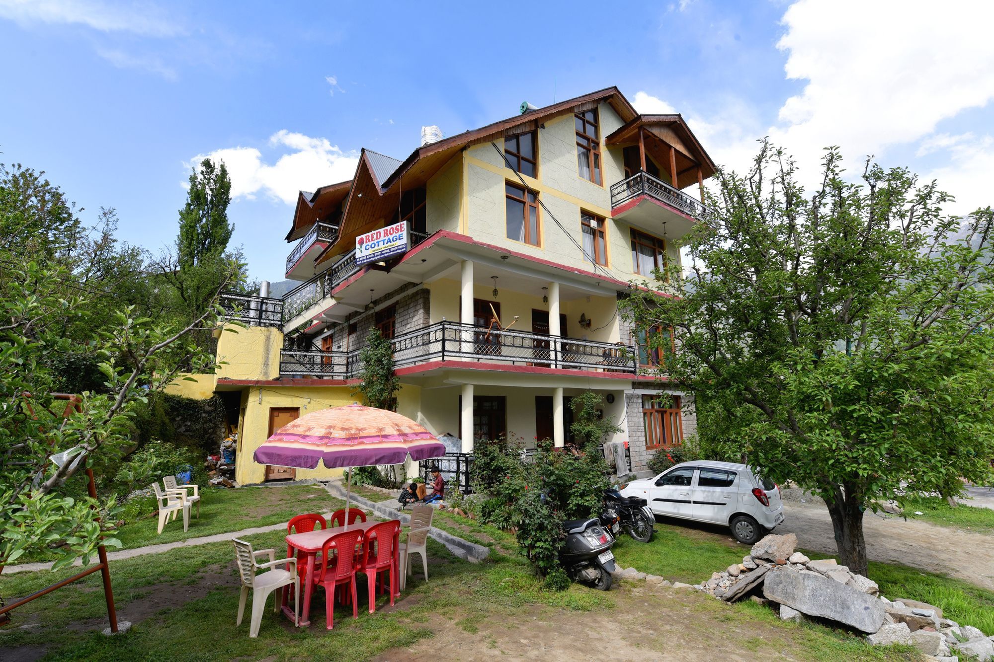 Oyo 13232 Red Rose Cottage Manāli Exterior foto